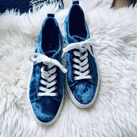 M. Gemi Palestra Minimo Velvet Edit Special Collection Blue Velvet Sneaker 37.5 - Picture 8 of 16
